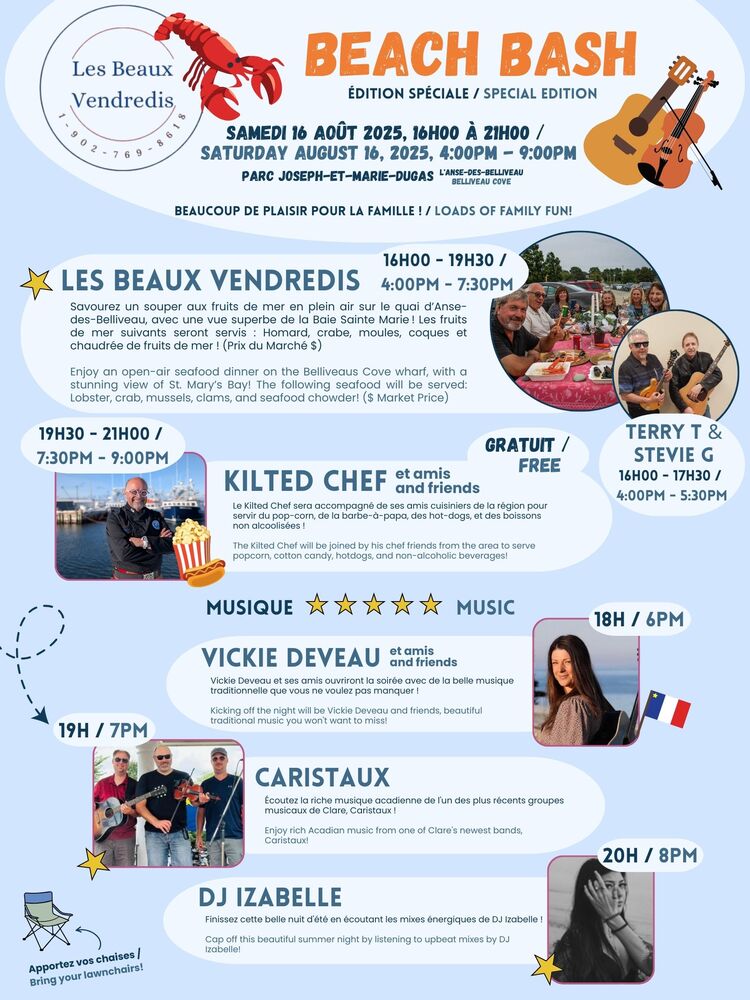 Beaux Vendredis X Beach Bash Promo Poster